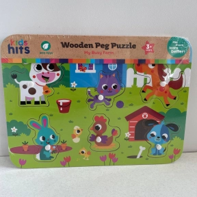 Дерев'яна рамка з вкладишами Ферма KidsHits KH20/071