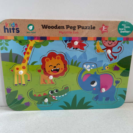 Дерев'яна рамка з вкладишами Тварини Kids Hits KH20/072