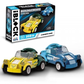 Дитячий конструктор пластиковий Мегакари (спортивні авто), IBLOCK, KH52/004