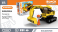Конструктор Экскаватор, 251дет+1 фигурка . Kids Hits IBLOCK JUNIOR. KH53/002/4