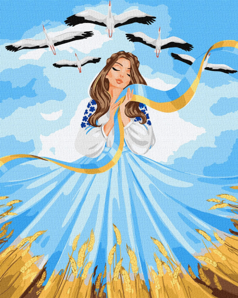 Картина за номерами "Все буде Україна" Ідейка. KHO2613