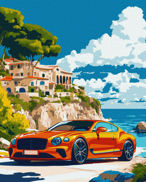 Картина за номерами - Розкішний пейзаж, складність***, 40х50см, Ideyka