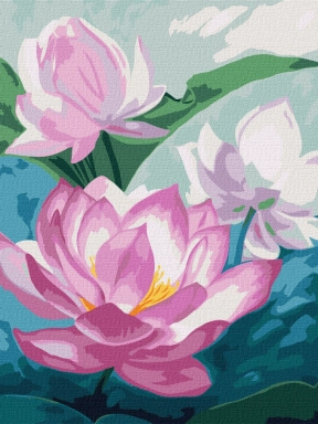 Картина по номерам "Світло на ставку", Ідейка KHO3214