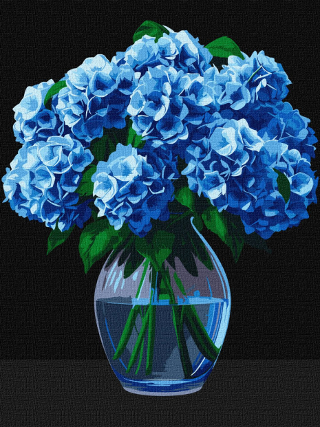 Картина по номерах Букет гортензій KHO3273 30х40см Ідейка