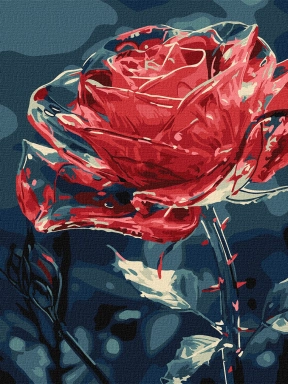 Картина за номерами "Кришталева квітка"  30х40 см, Ідейка KHO3285