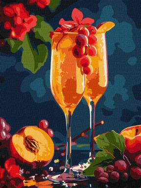 Картина по номерам Игристое наслаждение 30х40см KHO5694 Ideyka