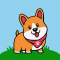 Дитяча картина за номерами - Щасливий коргі, KHO6228