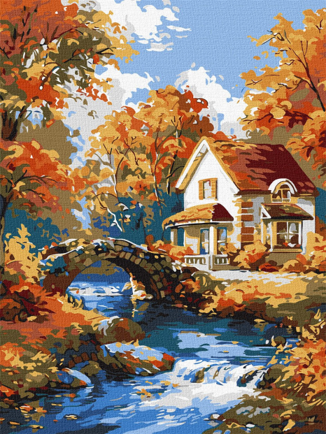 Картина за номерами"Затишок у природі" 30х40см KHO6354