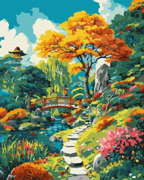 KHO "Осінній японський дворик" 40x50см