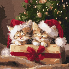 Картина за номерами Пухнасті подарунки, 40х40см, KHO6827, Ideyka