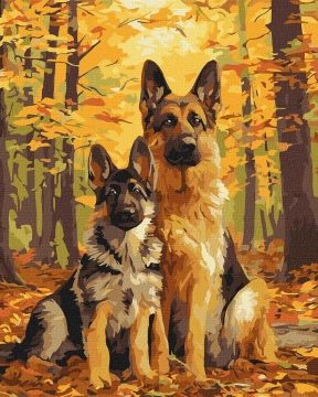 Картина за номерами "Лісові друзі", 40х50см, Ideyka, KHO6844