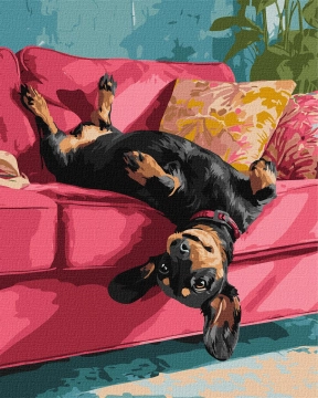 Картина по номерах "Диванная радость", 40х50см, Идейка, KHO6853