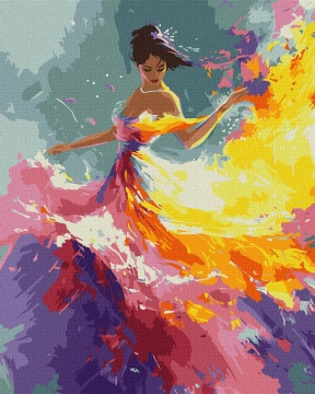 Картина по номерам "Элегантная принцесса", Идейка, KHO8429, 40х50см