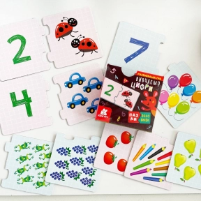 Пазли-половинки "Вивчаємо цифри" Кенгуру. КН1214011У