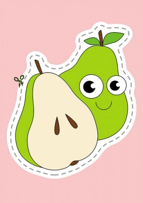 Вырезалки для самых маленьких. Овощи и фрукты КЕНГУРУ