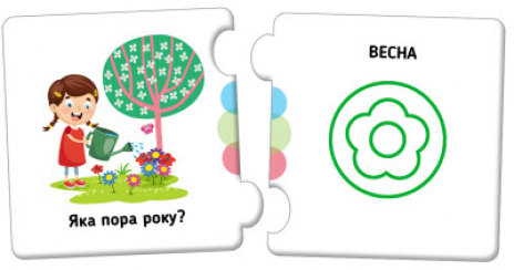 Пазли. Добери пару. Явища природи. Ранок