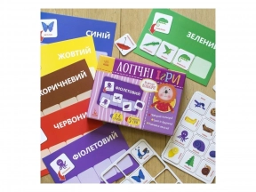 Логічна розвиваюча гра. Вивчай кольори. 24 картки (Укр) КН918001У Кенгуру