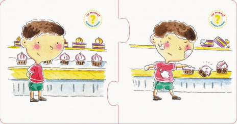 Пазли - протилежності. Правильно - неправильно. У магазині. Ранок