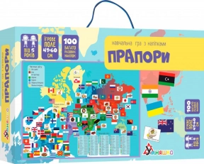 Игра обучающая с многократными наклейками "Флаги" (укр) Умняшка КП-011