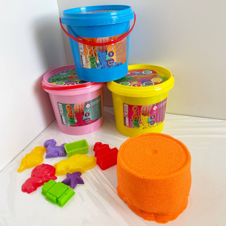 Кінетичний пісок "KidSand" у відрі 1000 г.,  Dankotoys