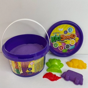 Набір з кінетичним піском KS-01-02 "KidSand" 500 гр у відрі DANKO