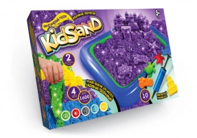 Набір креативної творчості "Кінетичний пісок" 1600 гр та пісочниця KidSand. ДТ-KП-03-15