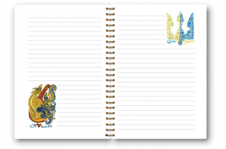 З Україною в серці : Блокнот подарунковий  Козак з бандурою (укр) КТ1697003У