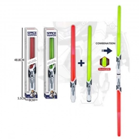 Світловий меч SPACE зі світлом і звуком, працює від батарейок