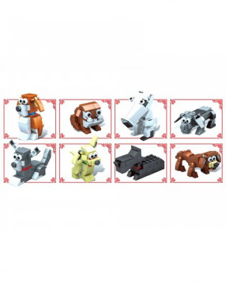 Конструктор домашні тварини Собачки 408 дет