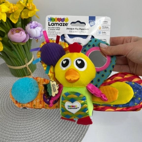 М'яка іграшка-підвіска Lamaze Павич із пискавкою (L27013)