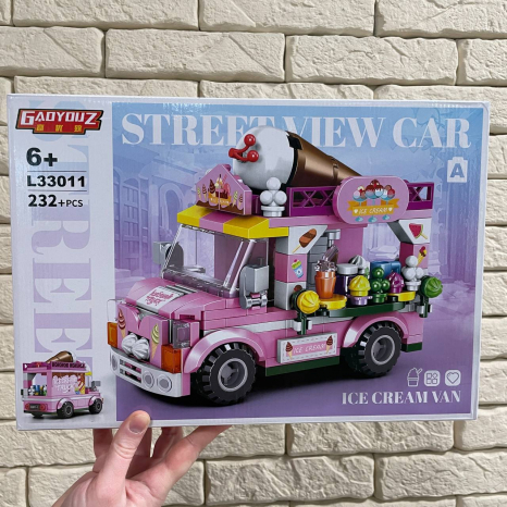 Конструктор Магазин на колесах, 2 види (морозиво 239 дет., квіти 247 дет.), L33011