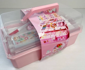 Дитячий набір для дівчаток Cream Guka Set в саквояжі 258 деталей L5271