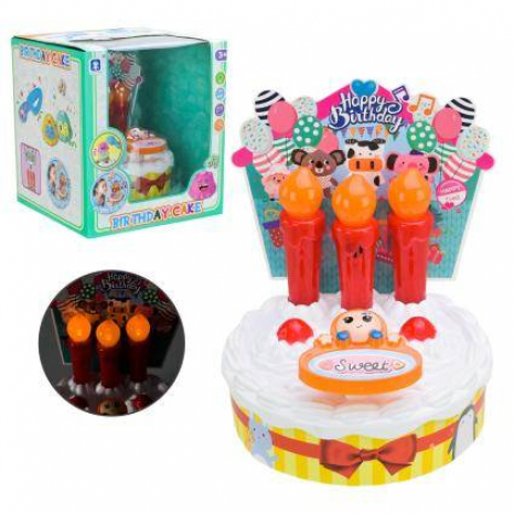 Ігровий набір Святковий тортик (свічки, декор, світлові та звукові ефекти)