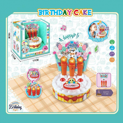 Ігровий набір Святковий тортик (свічки, декор, світлові та звукові ефекти)