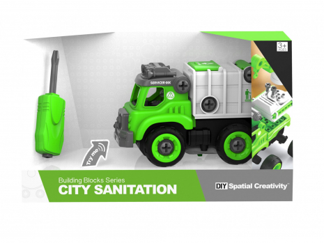 Автомобиль – конструктор Мусоровоз, LM8041-SZ-1