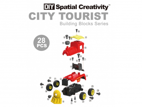 Автомобіль - конструктор Поїзд, LM8073-SZ-1