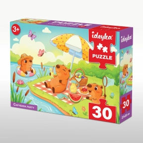 Дитячі картонні пазли Капібара (30 елементів), Ideyka, LP30-007