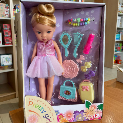 Лялька з аксесуарами для прикрас, розмір 33см LS1303-2