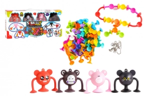 Конструктора на присосках (липучках) Забавные животные 56 элементов LSB23-18