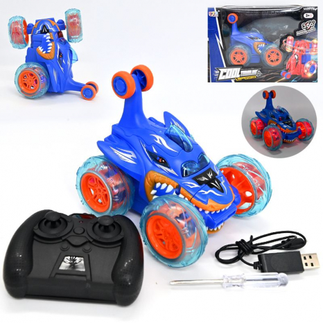 Машина Перевертиш на радіокеруванні (акумулятор 3.7 V, підсвічування, музика, колісна вісь, що обертається) LY-005