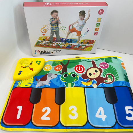 Интерактивный музыкальный коврик пианино Животные LYB123-2
