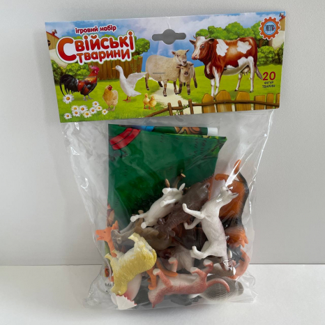 Фігурки  тварин Ферма (свійські тварини) 20 штук в наборі HU M 0256 U/R