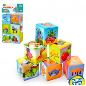 Кубики HU M 0257 U-R для купання, 6 шт, 15х23х7 см, Limo Toy
