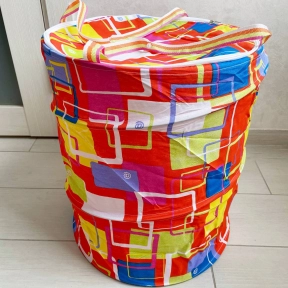 Кошик для іграшок з ручками та кришкою - блискавкою Помаранчева