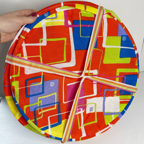 Кошик для іграшок з ручками та кришкою - блискавкою Помаранчева