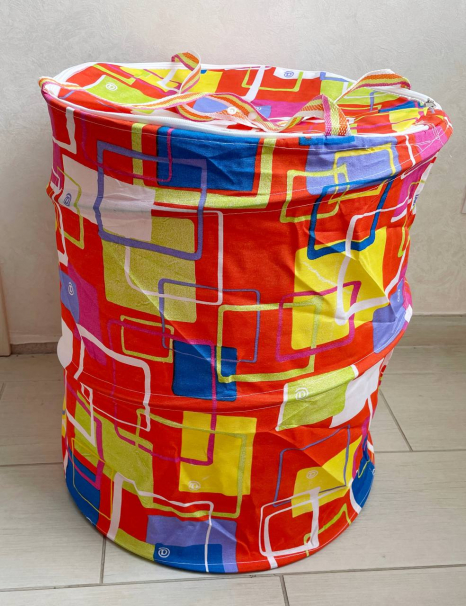 Кошик для іграшок з ручками та кришкою - блискавкою Помаранчева