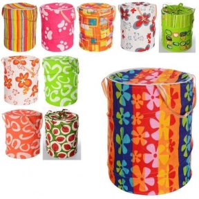 Кошик для іграшок з ручками та кришкою - блискавкою