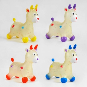 Стрибун гумовий M 48561 (30) 4 види, "Олень", вага 1300 грамів, у пакеті, ВИДАЄТЬСЯ ТІЛЬКИ МІКС ВИДІ