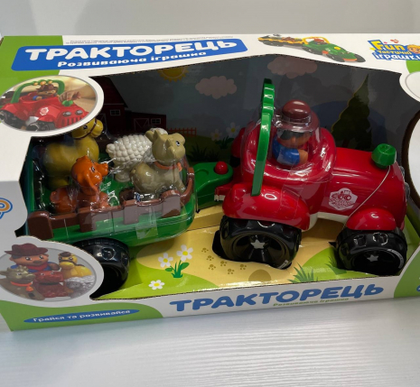Интерактивная игрушки Трактор с прицепом М 5572 UA