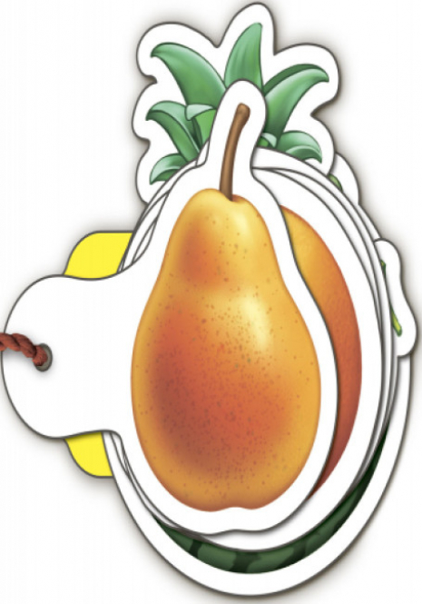 Книжка - картонка: Про все у світі : Фрукти І. Сонечко (укр) М339019У Ранок